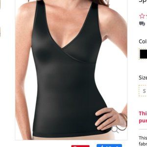 Spanx Simplicity faux wrap compression tank L